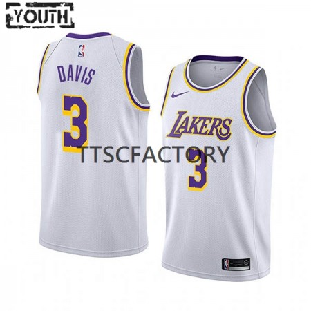 Canotte Bambino Los Angeles Lakers Anthony Davis 3 Nike 2022-23 Association Edition Bianco Swingman